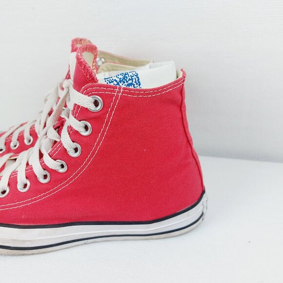 Converse Men's Red Chuck Taylor All Star High-Top Athletic Sneaker Size 6.5 - Picture 9 of 12